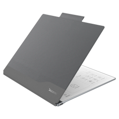 Magnetic folio case partially open on Penstar eNote tablet